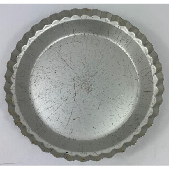 Kitchen Vintage Wearever 2865 Fluted Aluminum Pie Pan Dish Plate 1 X